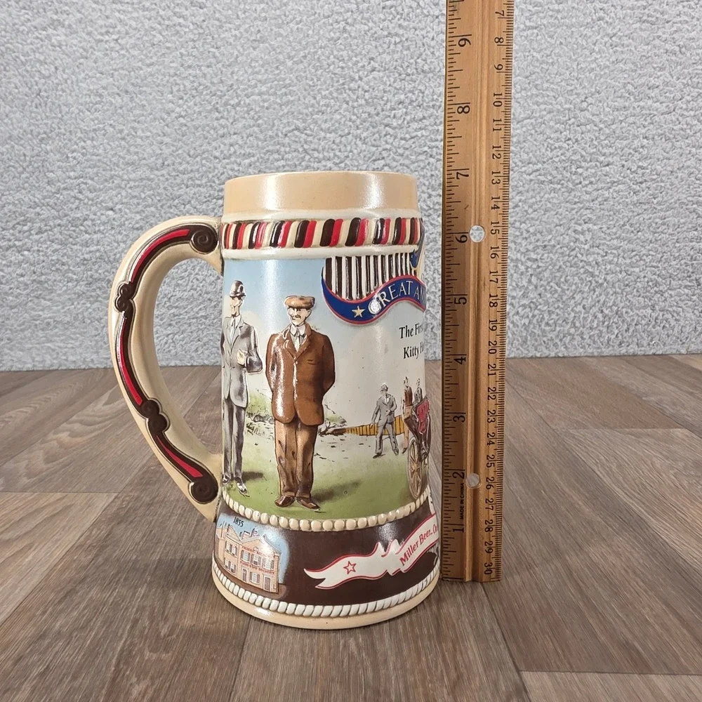 Vtg Miller High Life Great American Events Commemorative Stein Kitty Hawk Flight